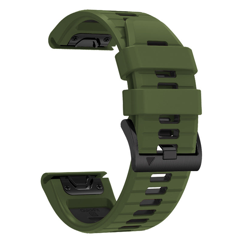 22/26mm QuickFit Boost FKM Rubber Strap for Garmin Watch