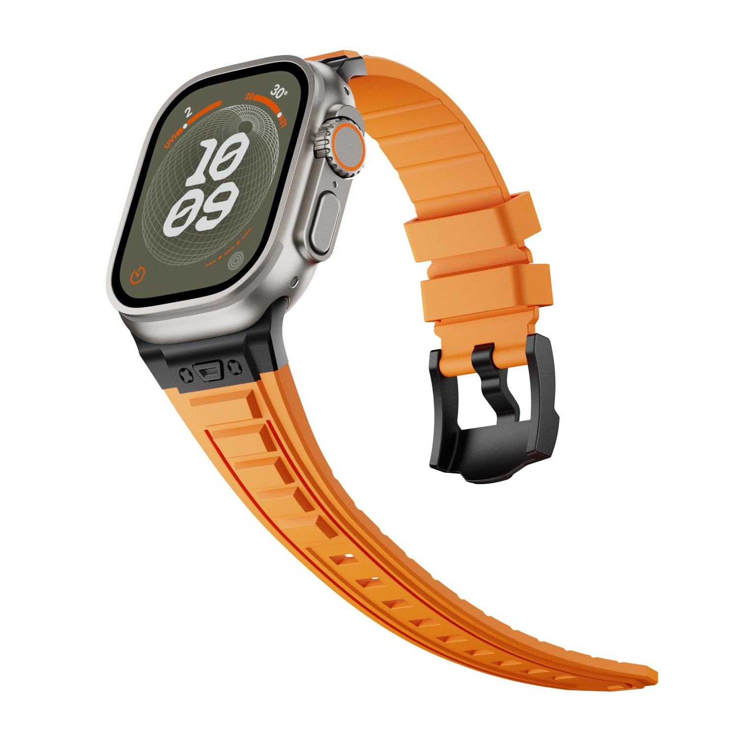 Forged Rubber Strap For Apple Watch Ultra 3-1 / 46mm / 45mm / 44mm