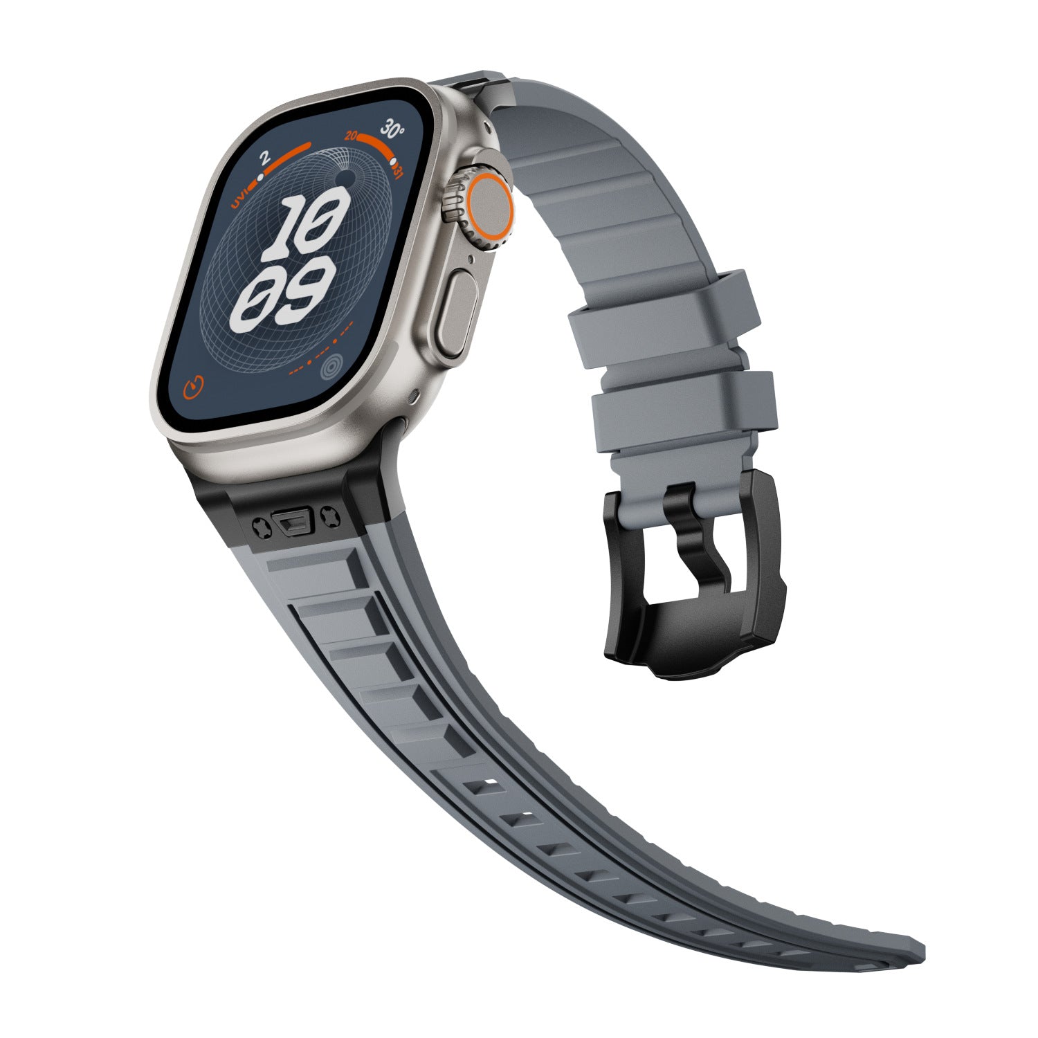 Forged Rubber Strap For Apple Watch Ultra 3-1 / 46mm / 45mm / 44mm