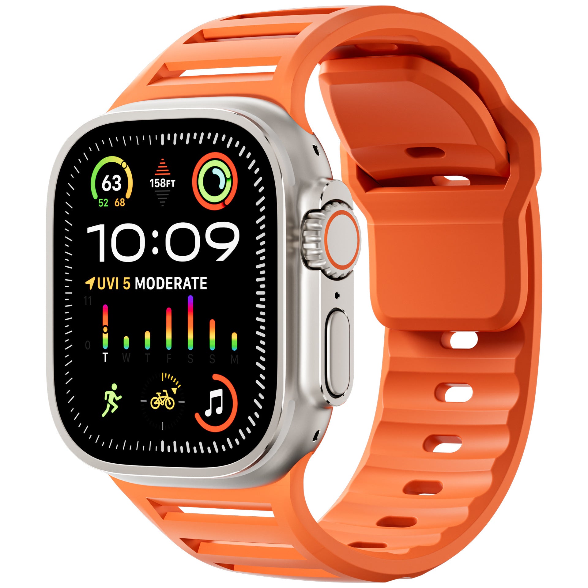 CloudFlex Rubber Strap For Apple Watch Ultra 3-1 / 46mm / 45mm / 44mm