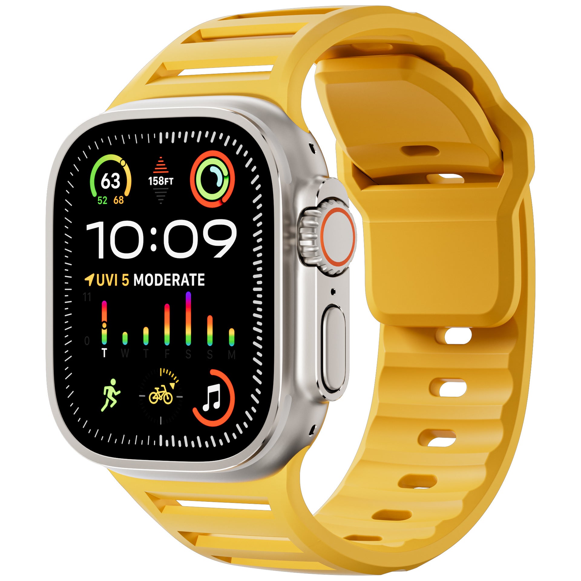 CloudFlex Rubber Strap For Apple Watch Ultra 3-1 / 46mm / 45mm / 44mm