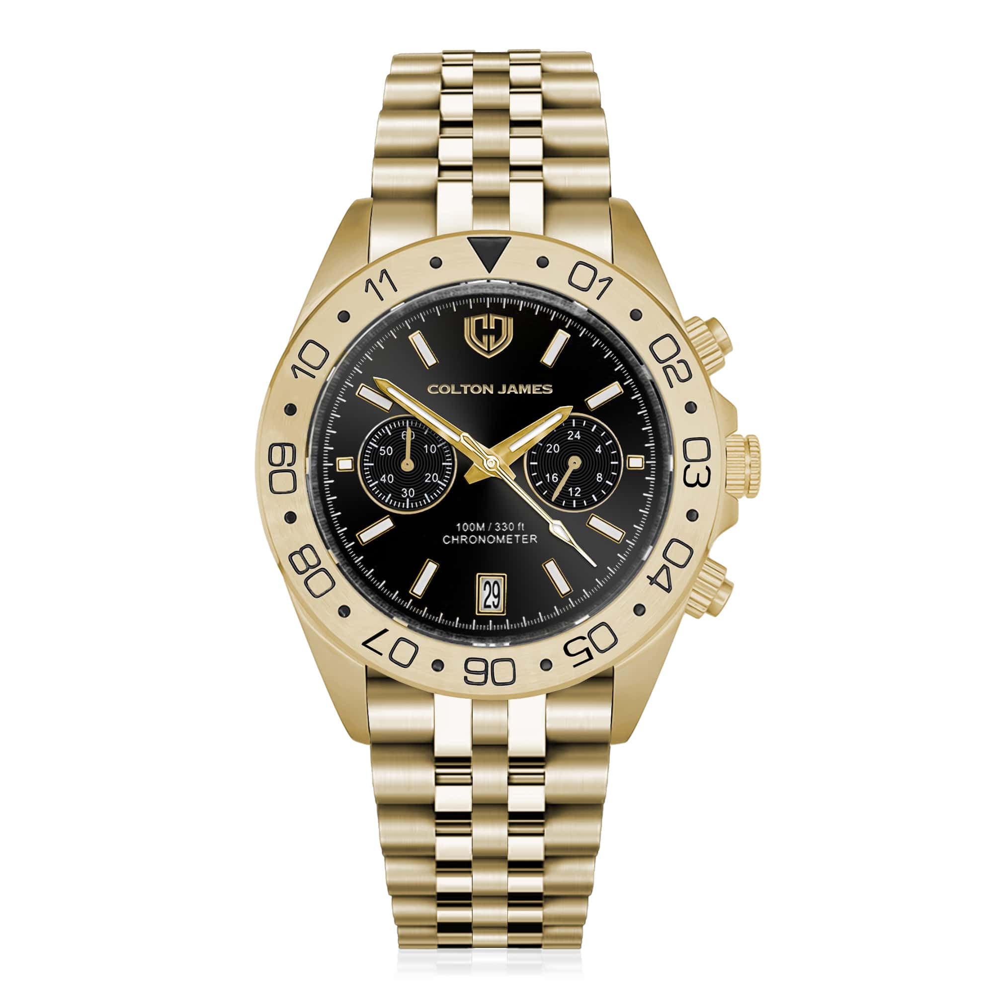 Paladin Mens Chronograph Watch - Regal Gold