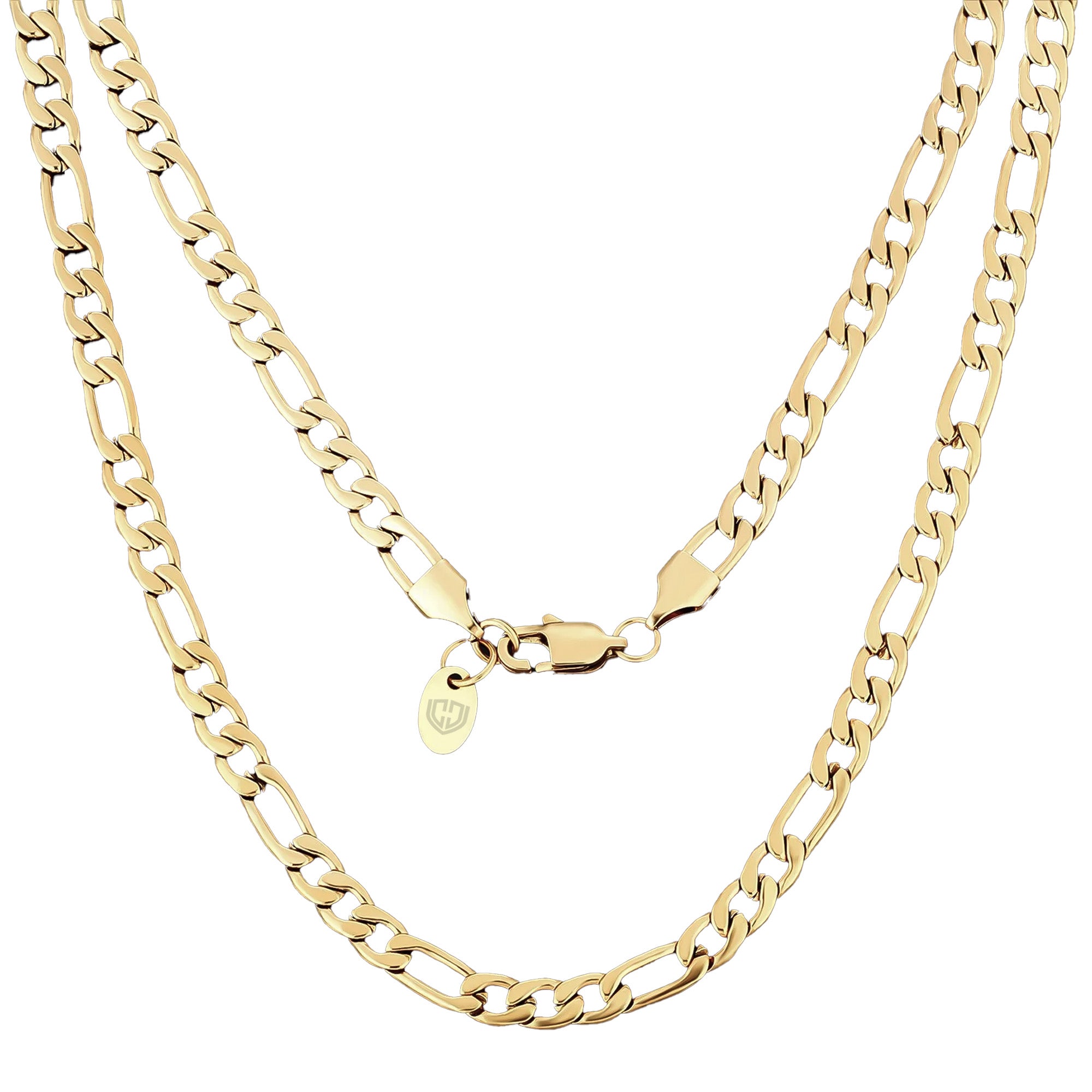 Womens 3mm Figaro Necklace Chain