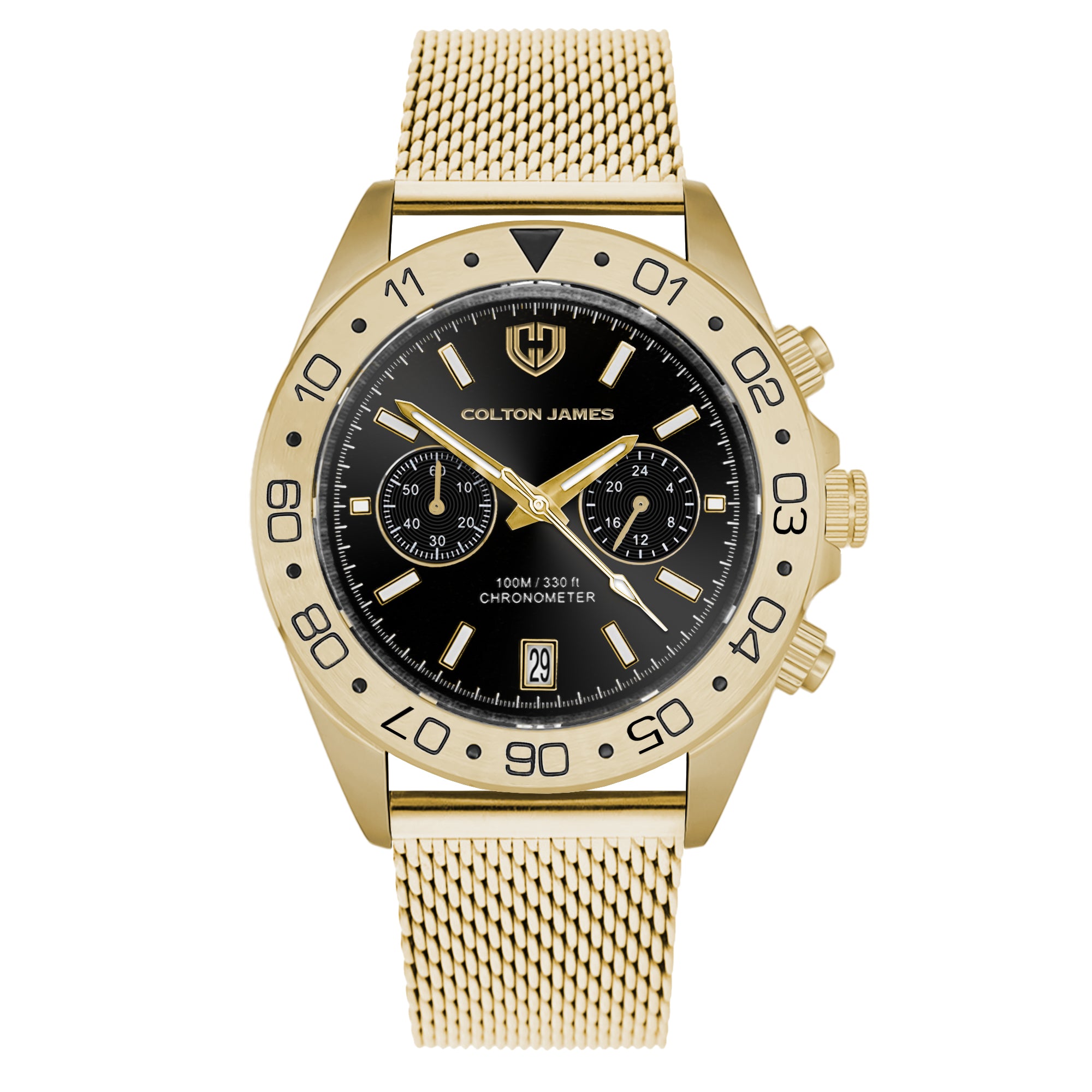 Paladin Mens Chronograph Watch - Regal Gold