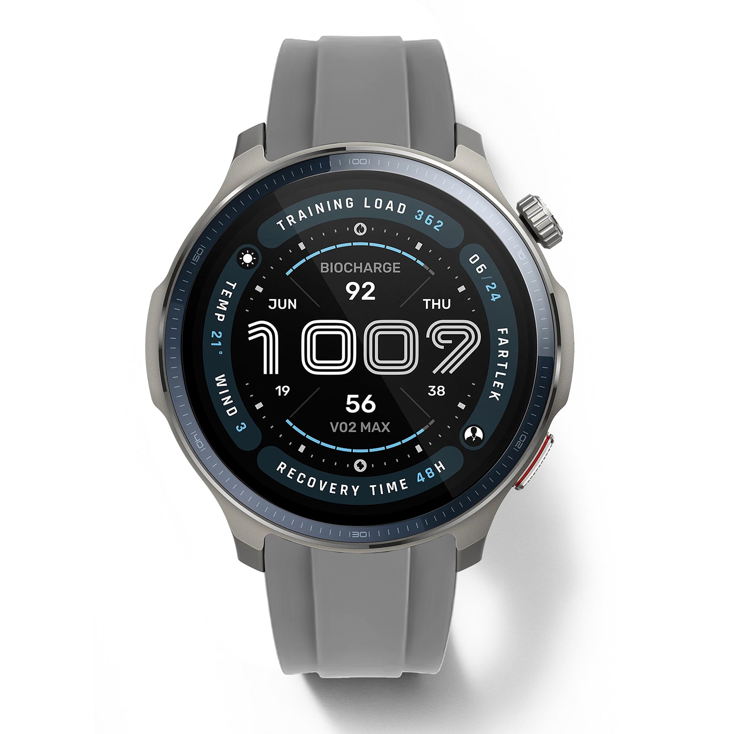 22mm Quick-Release Premium Chronoflex FKM Rubber Strap for Amazfit Watch