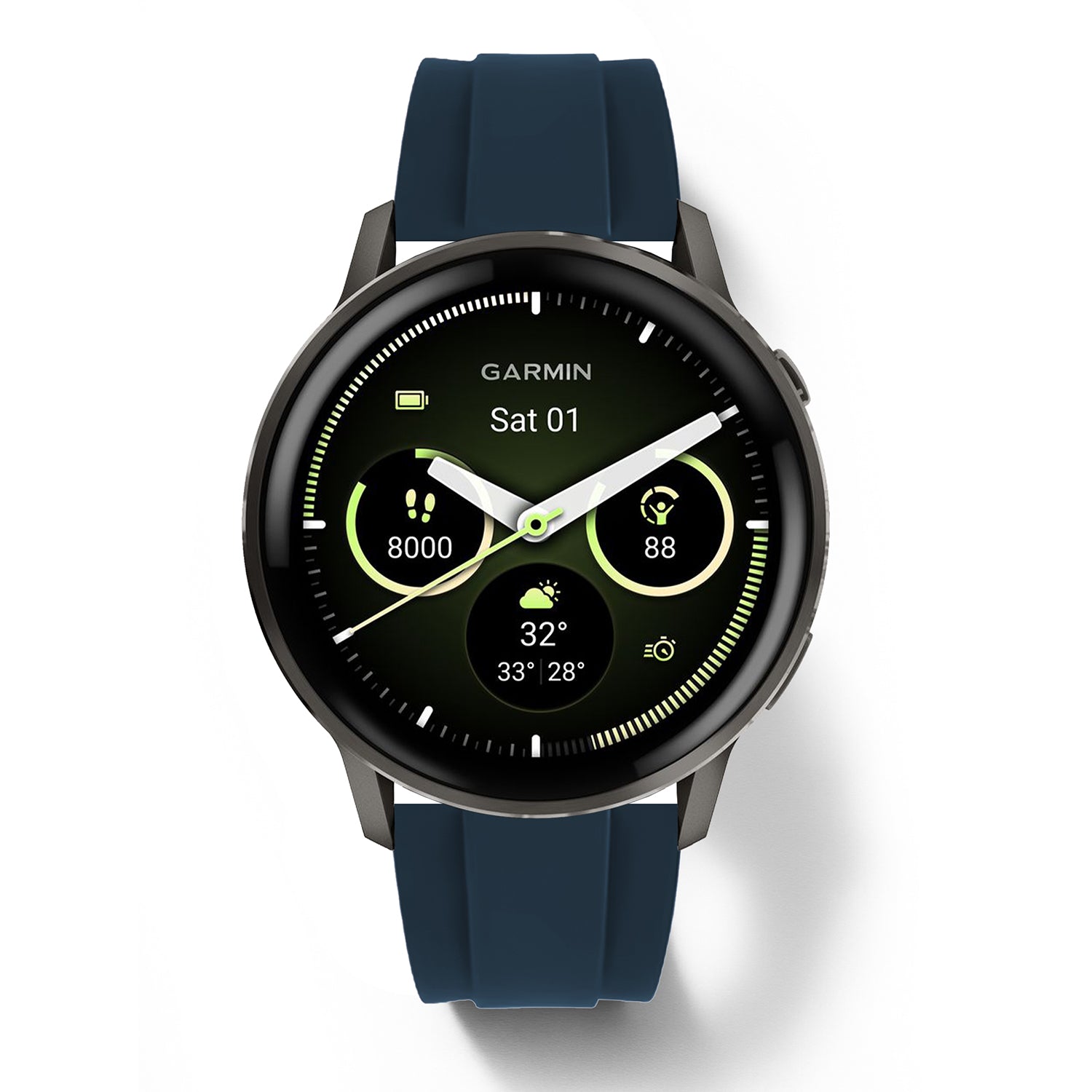 22mm Quick-Release Chronoflex FKM Rubber Strap for Garmin Watch