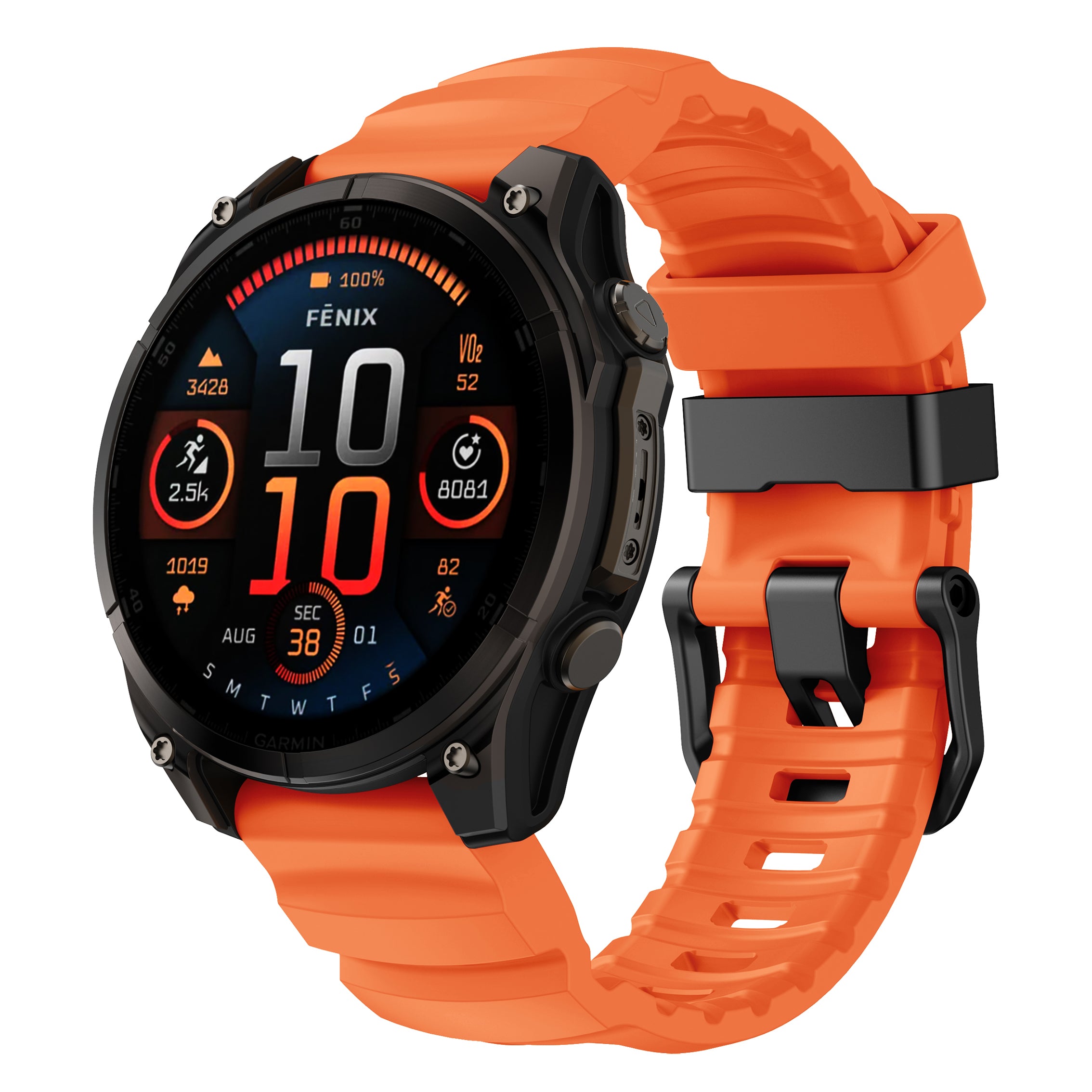 22/26mm QuickFit Summit FKM Rubber Strap for Garmin Watch
