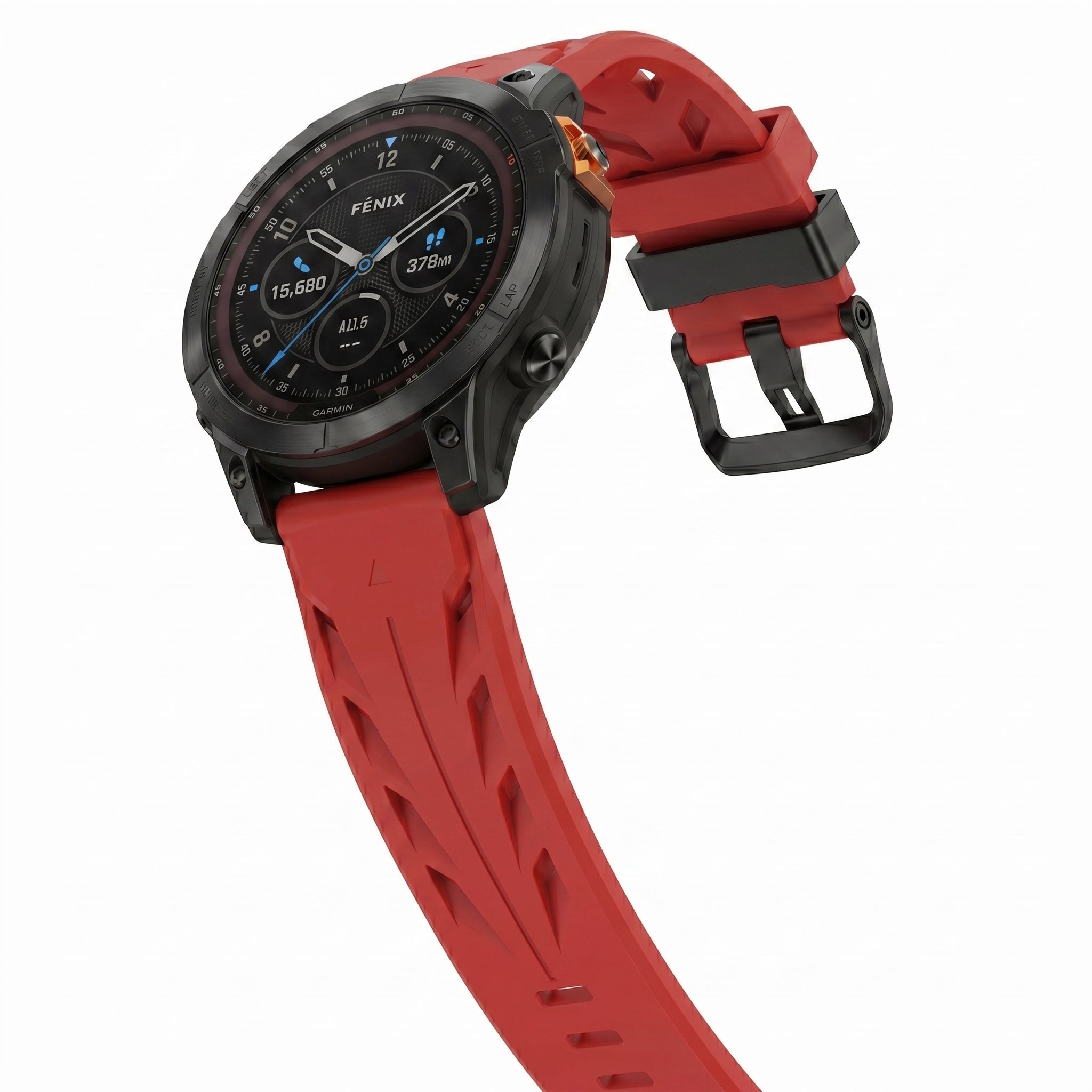 22/26mm QuickFit Turbo FKM Rubber Strap for Garmin Watch