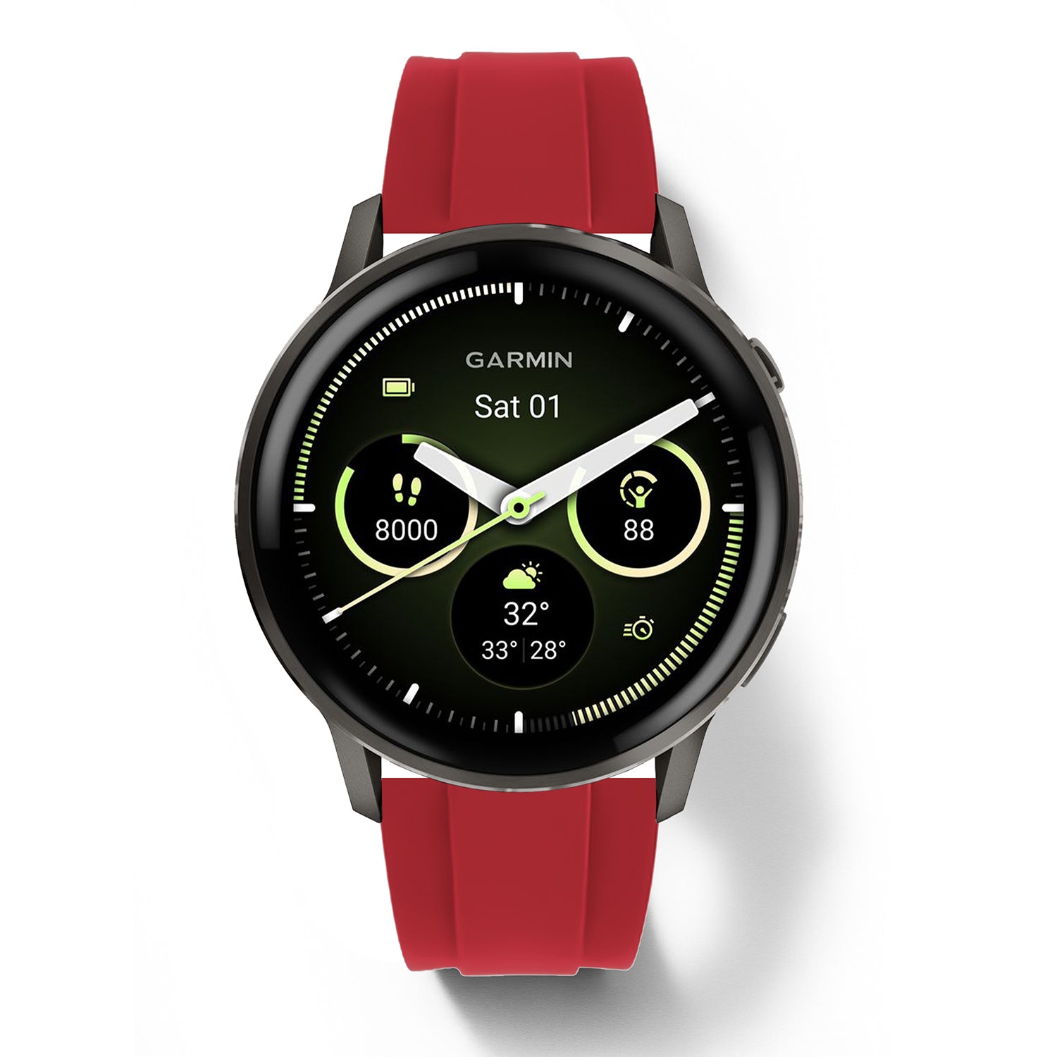 22mm Quick-Release Chronoflex FKM Rubber Strap for Garmin Watch