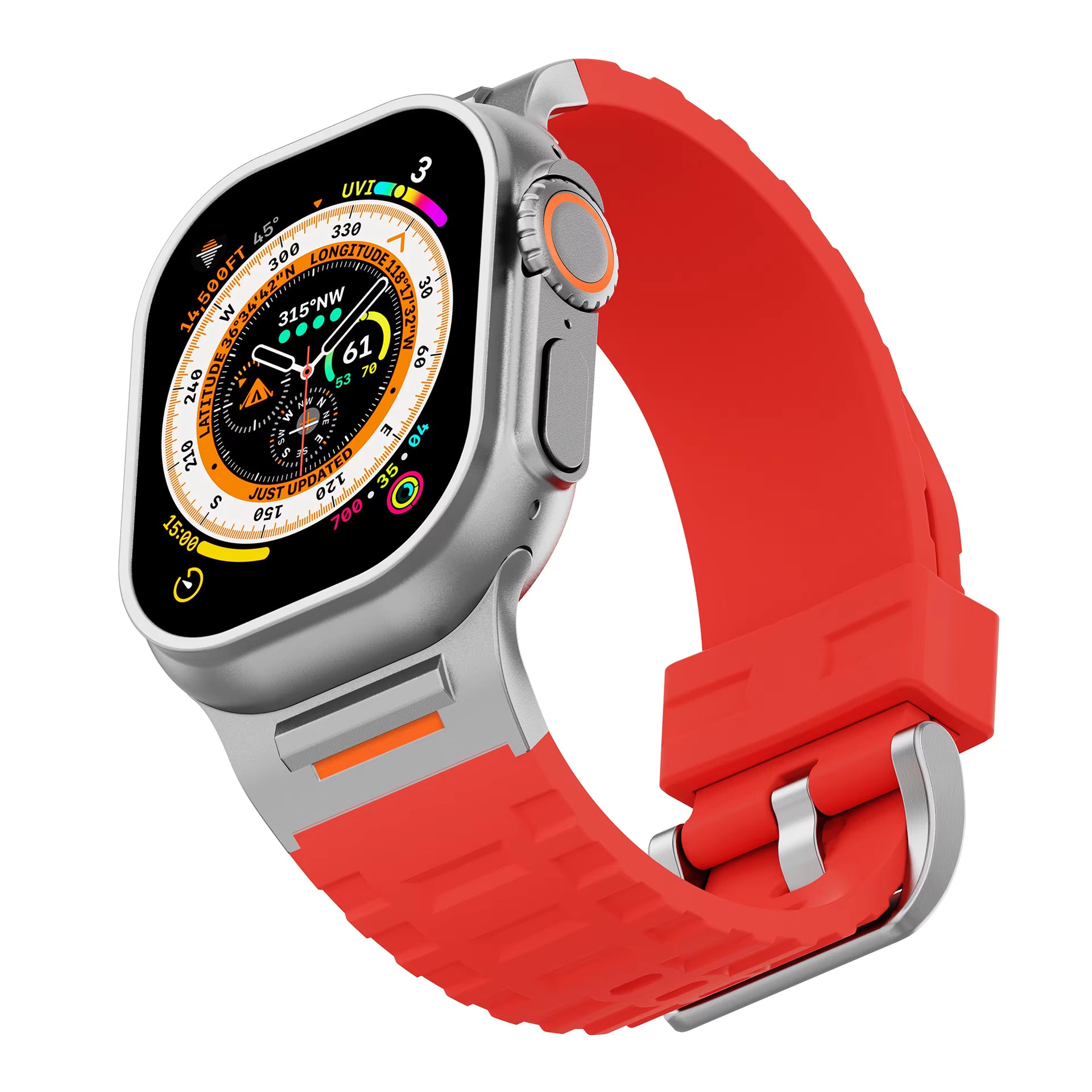 Surge FKM Rubber Strap for Apple Watch Ultra 3-1 / 46mm / 45mm / 44mm