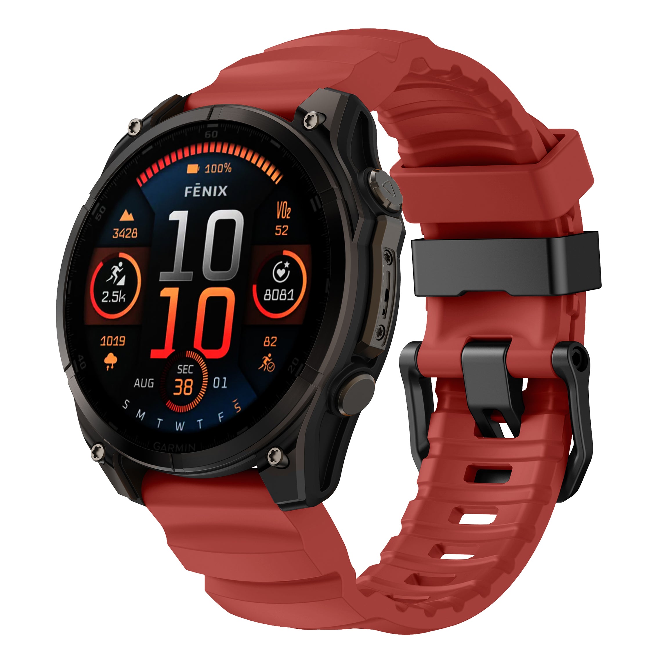 22/26mm QuickFit Summit FKM Rubber Strap for Garmin Watch