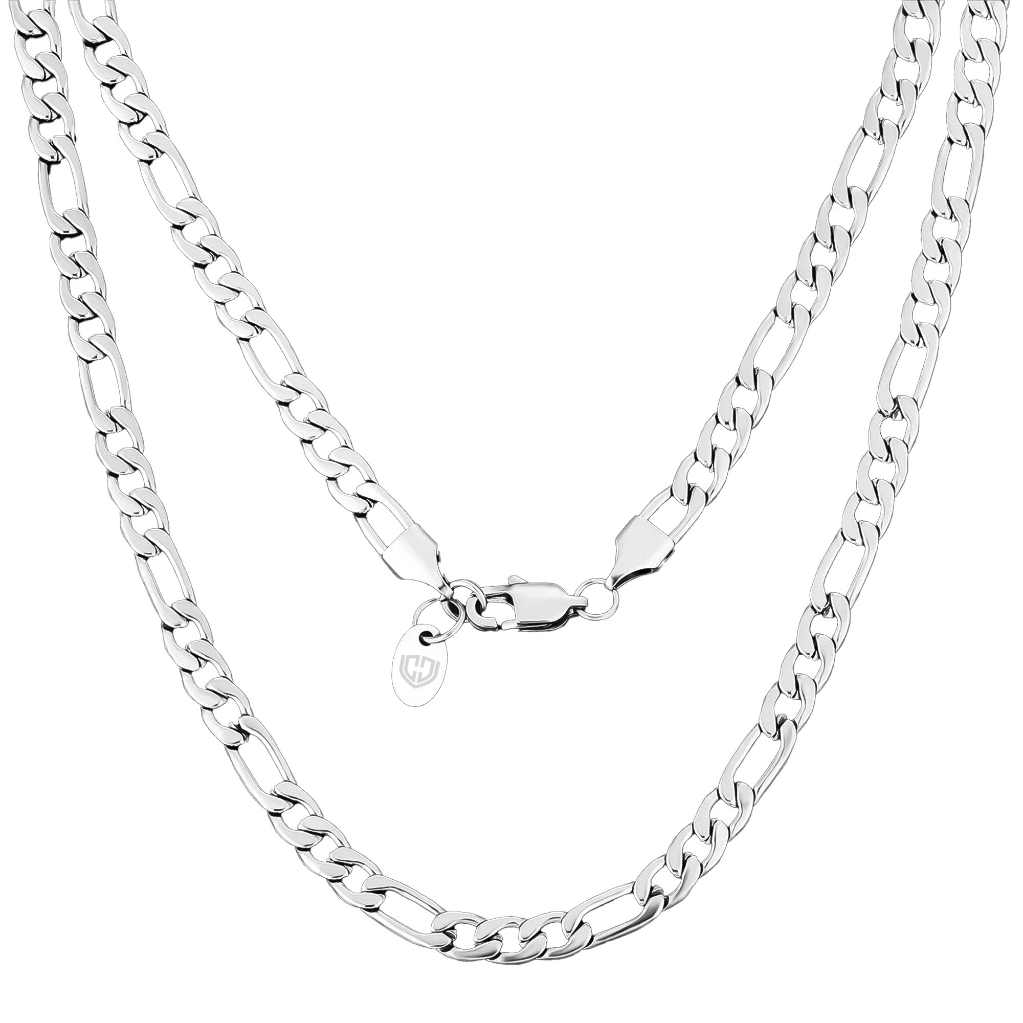 Womens 3mm Figaro Necklace Chain