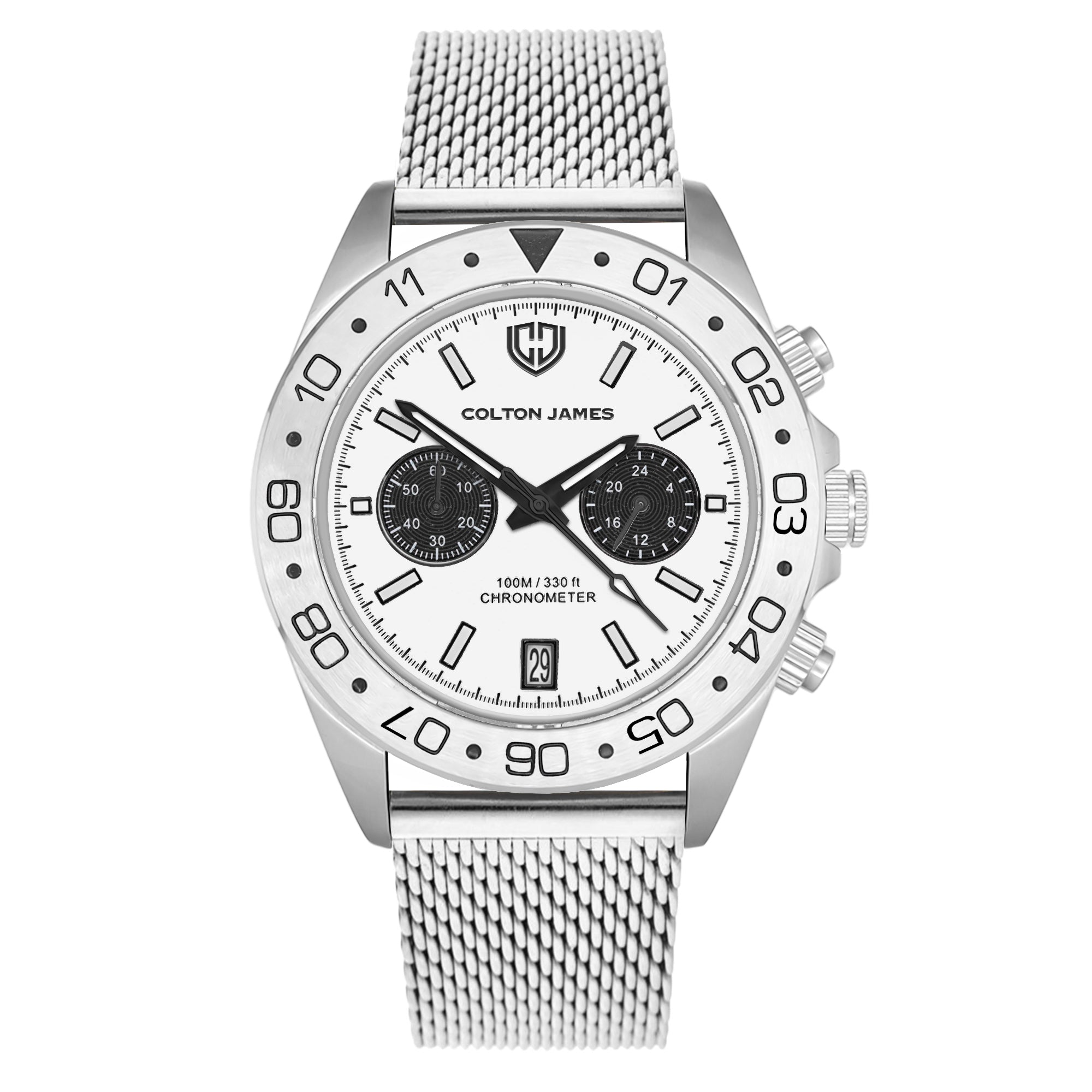 Paladin Mens Chronograph Watch - Ghost White