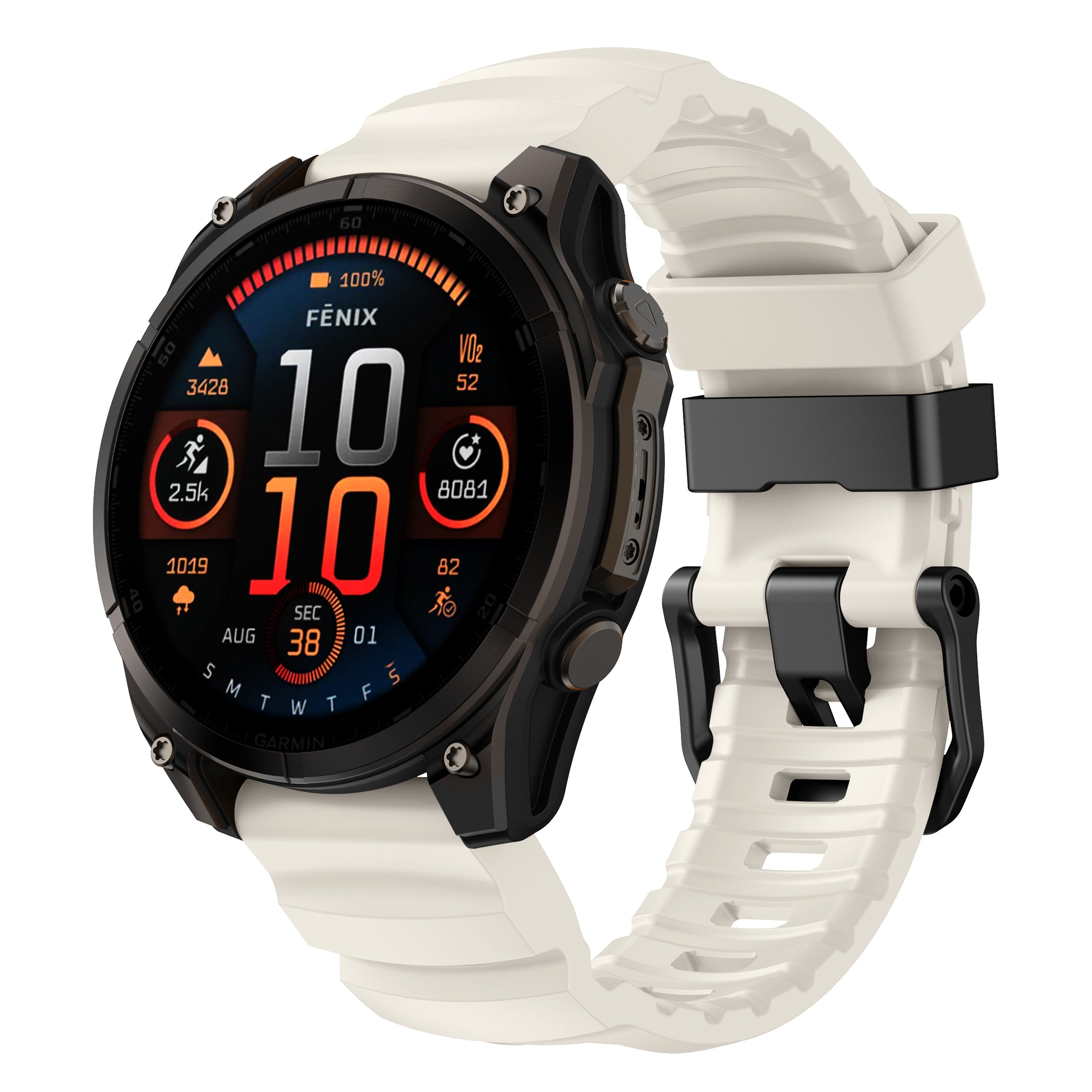 22/26mm QuickFit Summit FKM Rubber Strap for Garmin Watch
