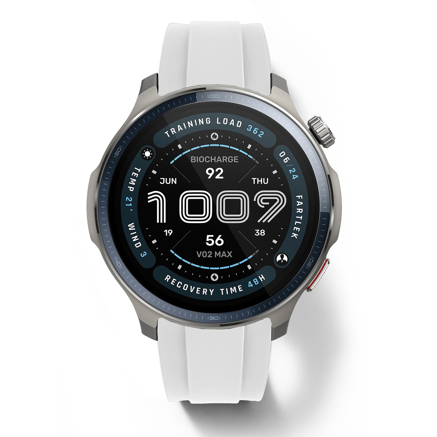 22mm Quick-Release Premium Chronoflex FKM Rubber Strap for Amazfit Watch