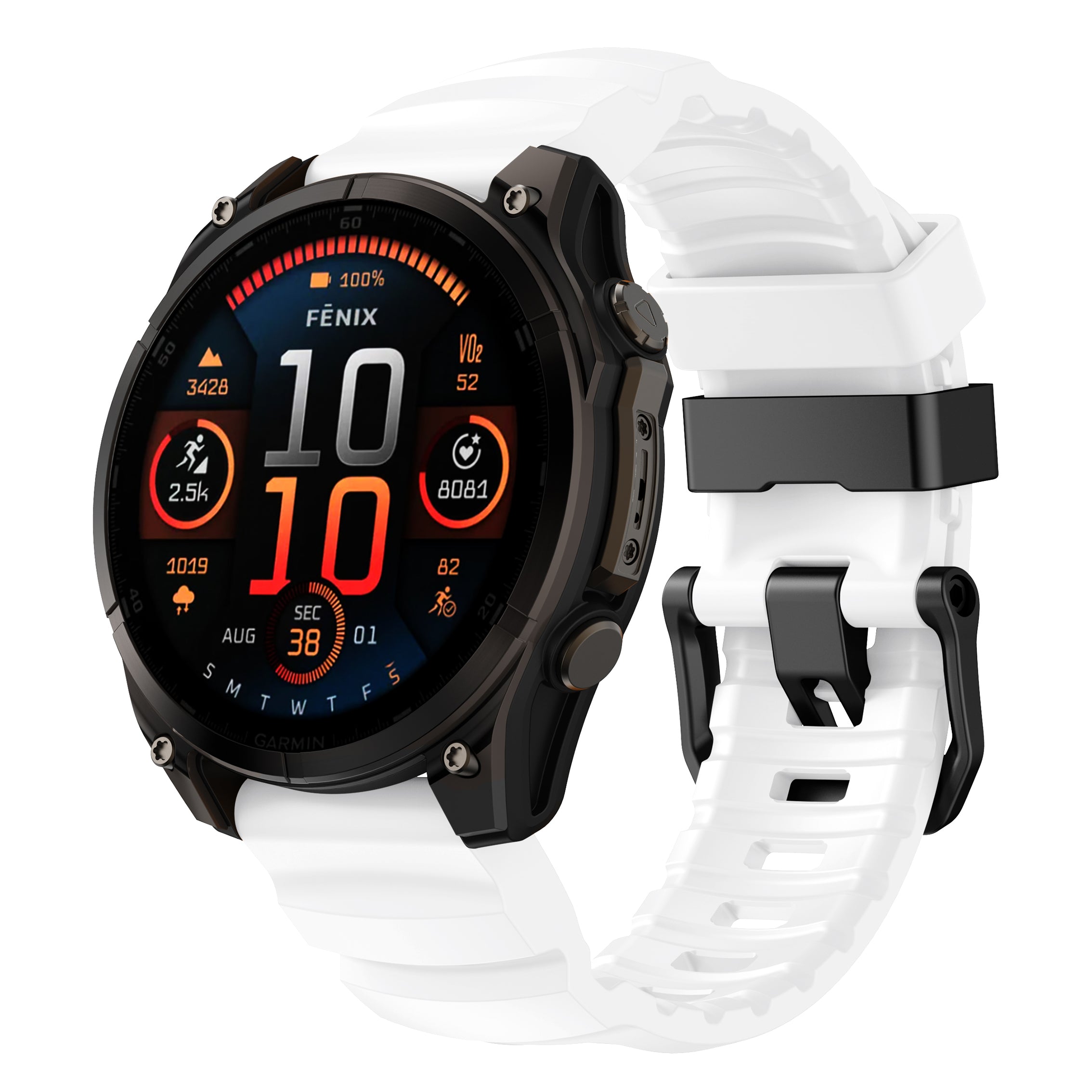 22/26mm QuickFit Summit FKM Rubber Strap for Garmin Watch