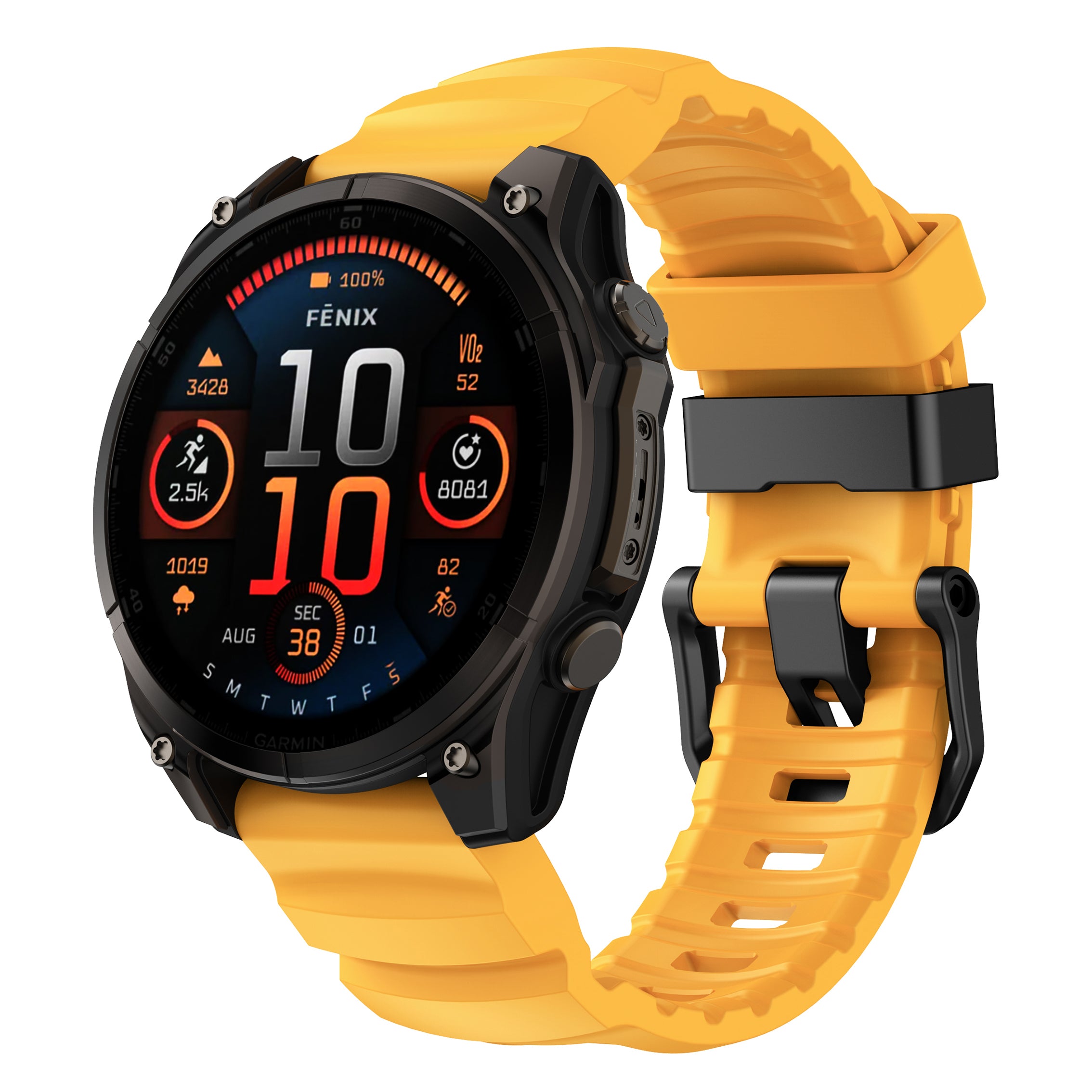 22/26mm QuickFit Summit FKM Rubber Strap for Garmin Watch
